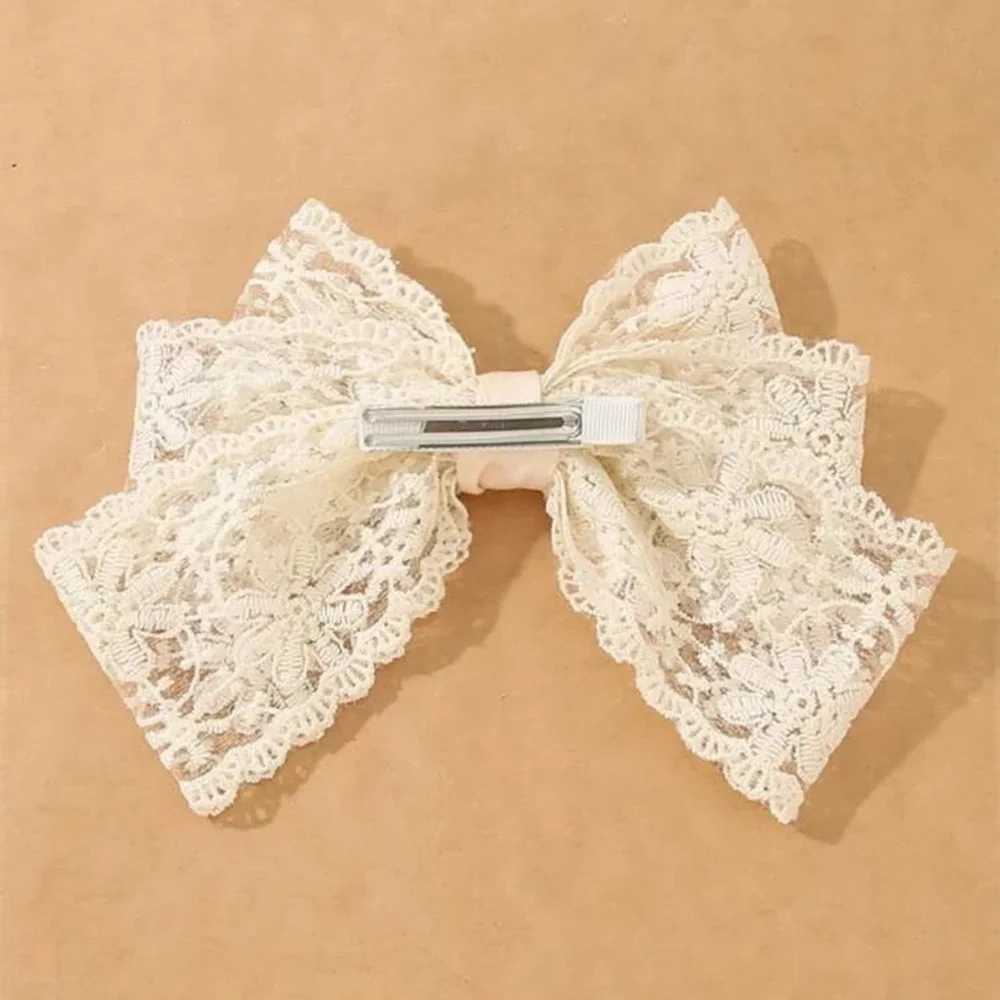 1pc Bow Decor Alligator Hair Clip Boho Valentine's Day